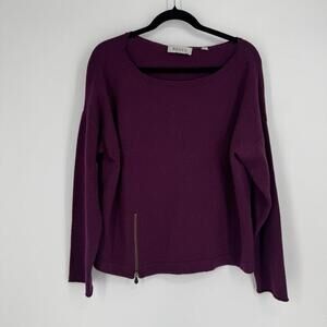 Renvy sweater womens large L wool cashmere fall jewel tone office career work